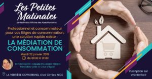 #PETITEMATINALE - Pour vos litiges de consommation, AYEZ LE RÉFLEXE MÉDIATION DE LA CONSOMMATION ! @ La Verrière Coworking